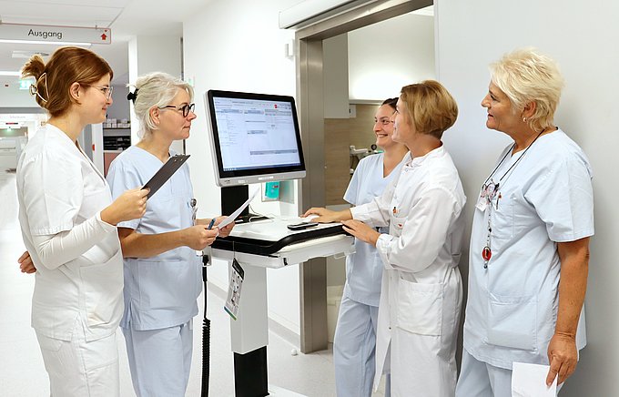 Das sind Mitarbeiter der Chest Pain Unit des HGZs.