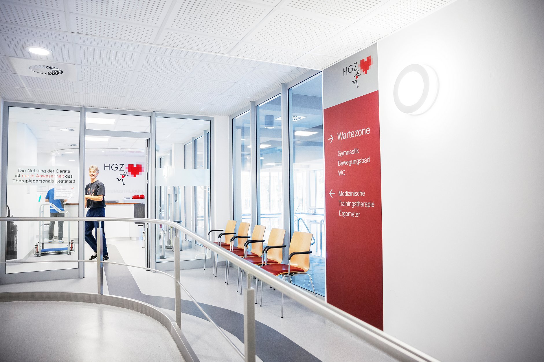 HGZ | Reha Dies ist der Therapiebereich in der Reha-Klinik.